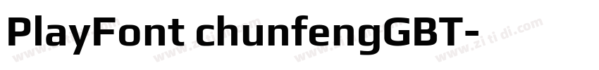 PlayFont chunfengGBT字体转换